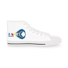 Hadouken - Street Fighter Arcade | Retro Gamer High top Canvas Sneakers Street Fighter Arcade, Top Sneakers For Men, Arcade Retro, White Decoration, Retro Gamer, Sneakers For Men, White Decor, Canvas Sneakers, Street Fighter