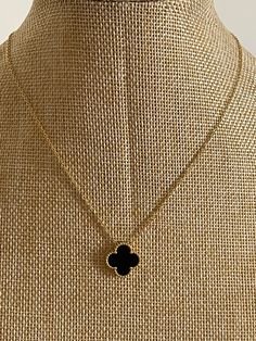 Material: titanium 18k golden plated Xmas List, Set Necklace, White Leaf, Necklace Black, Four Leaf, Gold Plated Necklace, Leaf Clover, Four Leaf Clover, Clover Leaf