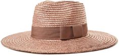 Brixton 'Joanna' Straw Hat Chic Woven Straw Hat, Elegant Brown Boater Hat For Summer, Elegant Brown Woven Sun Hat, Elegant Brown Straw Hat, Chic Brown Straw Boater Hat, Chic Brown Panama Hat For Kentucky Derby, Elegant Brown Straw Hat Bands, Elegant Brown Straw Sun Hat, Chic Brown Toquilla Straw Hat