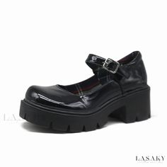 Lasaky - Elegant Mary Jane High Heel Vintage Single Shoes with Increased Thick Soles for Uniform Wear Clogs Platform, Female Sneakers, Girls Pumps, Vintage High Heels, Mary Jane Platform Shoes, Zapatos Mary Jane, Mary Jane High Heels, Fur Heels, Elegant Heels