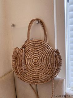 BagForLove - Summer Vacation Essential: Chic Straw Beach Bag with Tassel Decoration Product Description Color Khaki Strap Type Double Handle Details Tassel Bag Size Medium Pattern Type Plain Style Vacation Type Straw Bag Material Paper Size Chart INCH CM Bag Length Bag Width Bag Height Handle Height 15 inch 4.7 inch 14.2 inch 6.3 inch Bag Length Bag Width Bag Height Handle Height 38 cm 12 cm 36 cm 16 cm Details Pictures Similar Products h2 { text-align: center; } /* æ¢è¡ */ li{ white-space: no Trendy Fringe Shoulder Bag For Summer, Trendy Vacation Bag With Fringe, Trendy Vacation Shoulder Bag With Fringe, Trendy Fringe Vacation Bag, Trendy Summer Crochet Bag With Tassels, Casual Summer Bags With Fringe, Trendy Fringe Shoulder Bag For Vacation, Casual Fringe Bags For Daily Use, Casual Summer Fringe Bag