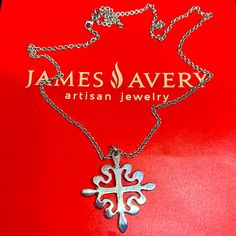 James Avery Sterling Silver Cross Necklace In Excellent Condition Size Medium Cable Chain:22 In Length Doesn’t Coming With Ja Gift Box James Avery Cross Necklace, Silver Cross Necklace, James Avery Jewelry, Sterling Silver Cross Necklace, James Avery, Sterling Silver Cross, Silver Cross, Cable Chain, Womens Jewelry Necklace