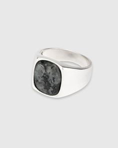 The Hudson ring has a clean shank that holds a hand cut Larvakite gemstone. It is a timeless classic signet ring with lots of weight to it. DETAILS Materials: .925 Sterling Silver, Heavy Gold Plated, or 14k Solid Gold Larvakite Each gem will vary in color and texture from what is pictured here, as it is cut from natural raw Larvakite stone. SIZE CHART Gold Bond, Gold Piece, Perfectly Imperfect, Gold Plated Jewelry, Signet Ring, Jewelry Plate, Timeless Classic, Ring Bracelet, Jewelry Care