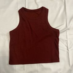 Never Worn, In Perfect Condition! #Brandymelville #Abercrombie #Aritzia #Aerie #Americaneagle #Urbanoutfitters (Tagged For Exposure) Casual Cropped Tank Top For Fall, Casual Fall Crop Top Tank, Casual Crop Top Tank For Fall, Casual Solid Color Crop Top For Fall, Casual Red Crop Top For Fall, Casual Solid Color Crop Top Tank, Casual Red Crop Top, Black Knitwear, Black Tank Top Women