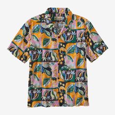 Practicing aloha with this classic Pataloha® shirt made of environmentally responsible closed-loop fibers. Made in a Fair Trade Certified™ factory. | Patagonia Men's La'au Pataloha® Shirt in Milkweed Mauve, Medium - Tencel Lyocell/Pfas Miami Vice Party, Hawaiian Culture, Weather Wear, Men's Button Down Shirt, Aloha Shirt, Button Front Shirt, Fashion Sense, Blue Man, Patagonia