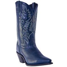 Laredo Women's Madison Western Boots in Navy $110 Bridesmaid Boots, Wanderlust Wedding, Edgy Glam, Cowgirl Look, Birthday Outfit For Women, Jr Prom