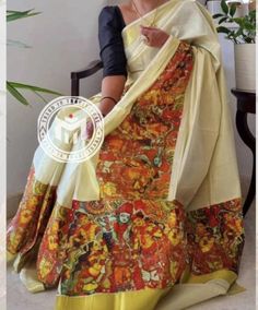 Kerala Golden tissue saree with Mural design printed Length 6.25mtrs with running blouse Package Details :1 Saree 6.25 mtr +  Blouse material 1 mtr  You  can order Set Saree with stitched blouse or with blouse material only If stitched blouse need, we will provide you a measurement chart at the time of placing the order. As per the measurement given by the customer we will stich the blouse with separate lining material. Tailoring will take minimum 10 days additional for dispatch. It is the most Traditional Drape Printed Saree For Wedding, Bollywood Style Printed Saree For Wedding, Festive Printed Wedding Dupatta, Traditional Printed Pre-draped Saree For Festive, Traditional Printed Pre-draped Saree For Festive Occasions, Art Silk Blouse Piece With Digital Print, Traditional Festive Printed Pre-draped Saree, Bollywood Style Printed Wedding Blouse Piece, Bollywood Style Printed Blouse Piece For Wedding