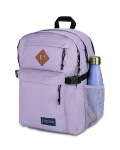 JanSport Main Campus Backpack Outdoor Bags With Adjustable Straps For Back To School, Back To School Backpack With Water Bottle Pocket, Adjustable Straps Backpack For Hiking, Casual Back To School Bag With Water Bottle Pocket, Back To School Hiking Backpack With Water Bottle Pocket, Back To School Rectangular Backpack With Water Bottle Pocket, Purple Backpack With Adjustable Strap For Outdoor Activities, Purple Outdoor Backpack With Adjustable Strap, Back To School Hiking Backpack With Adjustable Straps