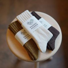 Nishiguchi Kutsushita's Wool Cotton Boot Socks are made with an eco-friendly blend of recycled wool and cotton fibers, perfect with boots for outdoor activities like camping, hiking, or anytime a warm and comfortable sock is needed. Materials: 47% wool, 42% cotton, 10% nylon, 1% elastane (spandex) Made by: Nishiguchi Kutsushita Made in: Japan Specifications: Small fits US men's sizes 5-7 and US women's sizes 6-8. Medium fits US men's sizes 7-9 and US women's sizes 8-10. Large fits US men's sizes Wool Socks Outfit, Packaging Socks, Dark Academia Outfits, Sock Company, Japanese Socks, Trendy Socks, Academia Outfits, Comfortable Socks, Wool Socks