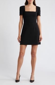 French Connection Whisper Short Sleeve Sheath Dress | Nordstrom Semi Casual, Autumn Winter 2024, Square Neck Dress, Classic Dress, Dress Cuts, Fashion Help, French Connection, Womens Fashion Trends, Nordstrom Dresses