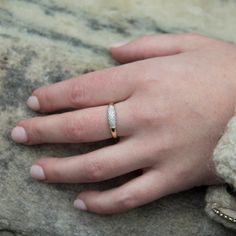 Gorgeous pave diamond ring that can be both a statement and a stackable! I love to wear all three- white, yellow, and rose gold! Total Carat Weight Diamond: 0.27ctw 14k Solid Gold Dimensions: The top is 5mm and good down to 1.6mm at the bottom shank. Dome height is 3.5mm Worldwide DHL shipping now available 1-3 business days Available 14k Gold (also 18k upon request) 🛠 All Sarah Elise pieces are handcrafted to order, please allow 4 - 10 business days for shipping out. Need it sooner? Just ask a Gift Diamond Stackable Rings With Pave Setting, Heirloom Pave Setting Promise Ring, Gift Stackable Round Cut Rings With Pave Setting, Heirloom Style Rings With Pave Setting As Gift, Heirloom Rings With Pave Setting As Gift, Heirloom Ring With Pave Setting As Gift, Heirloom Promise Ring With Pave Setting, Promise Ring For Her, 1st Anniversary Gifts