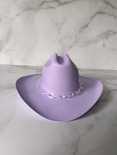 Adjustable Western Purple Hat, Trendy Purple Hat With Short Brim, Trendy Purple Hat With Curved Brim, Trendy Purple Short Brim Hat, Purple Fedora Hat For Party, Purple Cowgirl Hat, Purple Cowboy Hat, Purple Cowgirl, Bachelorette Cowgirl