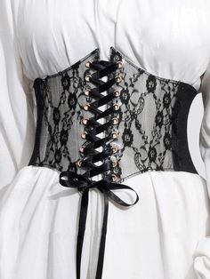 This price is for a corset belt only, others are not included.   	 		 			Size 			Free Size 		 		 			Width 			12 		 		 			Waist 			72-92 Pvc Corset, White Lace Corset, Halloween Parejas, Waist Corset, Plus Size Corset, Women Waist, Belt Top, Corset Belt