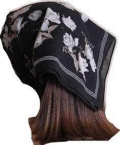 Orchid Flower Bandana Face Masks Black Flower Bandana, Spring Styles, The Orchid, Hair Scarf, Orchid Flower, Scarf Hairstyles, Spring Fashion, Orchids, Face Mask