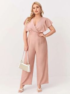 Elegant Jumpsuit Classy, Plus Size Jumpsuit Wedding, Plus Size Graduation Outfit, Plus Size Formal Jumpsuit, Western Formal Wear, Fancy Jumpsuit, Bridesmaids Jumpsuits, Jumpsuit For Wedding Guest, Maxi Vestidos