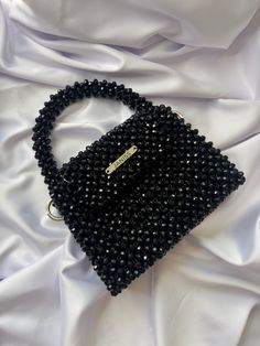 Prom Handbag, Bright Bag, Silver Bag, Silver Bags, Crystal Bags, Bag Silver, Unique Top, Beaded Purses, Beaded Top