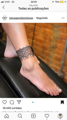 a person with a tattoo on their foot