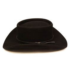 Saint Martin Wool Felt Gambler Hat The Saint Martin Black Felt Western Gambler is finely constructed style with understated flair. It is constructed of 100% wool felt making it an excellent style to keep you protected from the sun and look great in the process. It features a long oval telescoping crown, tastefully upturned brim at the sides, and a leather band with tassle at the left side. The interior is unlined with a cotton sweatband and Saint Martin imprints in the band and under-crown. In all this is a comfortable, durable style that can withstand packing & crushing and is always ready to be worn. The Details: Brim: 3.25" Shapeable with metal wire. Crown: 3.5" Material: 100% Wool Felt Felt Making, Wire Crown, Gambler Hat, Upf Clothing, Outback Hat, The Saint, Black Felt, Saint Martin, Metal Wire