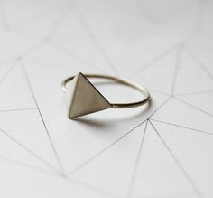 silver geometric ring N5 // pyramid ring // geometric by AgJc Modern Brass Midi Rings, Minimalist Everyday Stackable Brass Rings, Minimalist Brass Midi Rings For Wedding, Minimalist Oxidized Promise Ring, Minimalist Sterling Silver Stackable Rings With Oxidized Finish, Minimalist Oxidized Finish Promise Ring, Minimalist Stackable Rings In Sterling Silver With Oxidized Finish, Minimalist Brass Midi Rings For Everyday Wear, Minimalist Brass Midi Rings For Everyday