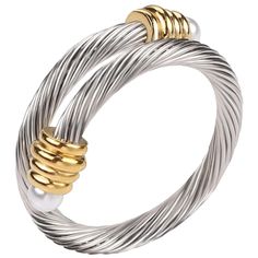 PRICES MAY VARY. Vintage and elegant twisted wire loop design, simple yet chic gold and silver plated rings with a unique interweaving vintage style that will never go out of style. Suitable for everyday use. The ring is flexible and adjustable, you can adjust its inner diameter freely, you don't need to worry about not fitting your finger. The ring is highly polished with a refined finish for a comfortable fit. PREMIUM MATERIAL: This vintage ring is made of 316L stainless steel cable loop, whic Loop Design, Rings Vintage, Stainless Steel Cable, Twisted Wire, Design Simple, Open Ring, Men's Rings, Love Bracelets, Vintage Ring