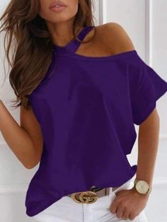 Blouse Necklines, Round Neck Tops, Loose Tops, Women Shirts Blouse, Blouse Shirt, Basic Tops, Sleeves Pattern, Ladies Tops Fashion, Black Tee