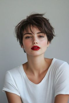 11 Shaggy and Textured Female Pixie Haircut Designs: Rock a playful and edgy look with these stylish cuts! ✂️💫 #PixieCut #ShaggyHair #TexturedHair Pixie Haircut Shaggy, Texture Pixie Haircut, Shaggy Pixie Haircut, Pixie Shag Haircut, Short Hair Cuts For Round Faces, Hairstyle Names, Haircut Designs, Very Short Hair, Haircuts Straight Hair