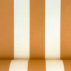 Sunbrella Mandarin & Cream Stripe Canvas is made from 100% solution dyed acrylic yarns making it the perfect canvas for outdoor use. Acrylic is known for its water repelling qualities. It is very durable and fast drying. The unique yarn technology ensures that fabric cannot be harmed by the Australian climate. Sunbrella fabrics offer the rich look and feel of cotton but do not fade or degrade. Sunbrella canvas materials bring outstanding style to any residential or commercial outdoor space. If you're looking for a high quality, durable outdoor canvas then Sunbrella Canvas is for you. Suitable for marine applications, awnings, shade structures, outdoor upholstery and more. Price is per meter. If you order more than one metre it will come in one continuous piece. Samples available on request Striped Awning, Canvas Awnings, Fabric Awning, Outdoor Awnings, Unique Yarn, Outdoor Blinds, Outdoor Canvas, Outdoor Seat Cushions, Acrylic Fiber