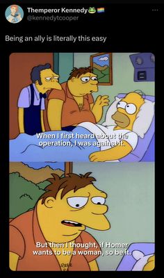 the simpsons is talking to each other about being in bed