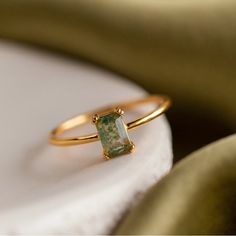 Brand New, Just Doesn’t Fit The Finger I Wanted It To:( Sliced Diamond Ring, Rose Gold And Emerald Green Wedding Ring, Elegant Emerald Ring Gift Tarnish Resistant, Elegant Gold Emerald Ring With Tarnish Resistance, Elegant Gold Emerald Ring For Everyday, Elegant Everyday Gold Emerald Ring, Emerald And Gold Ring, Dainty Promise Rings, Gold Ring With Stone