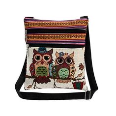 Material: Polyester Color: as the picture shows Package weight: 75g Package size: 24x21x1cm Size: One Size.  Color: Silver.  Pattern: embroidered. Embroidered Owl, Owl Tote Bag, Owl Bags, Linen Handbags, Owl Embroidery, Owl Bag, Printed Canvas Bag, Satchel Tote Bag, Owl Print