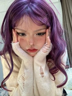 Just Girl Things, Purple Hair, Ulzzang Girl