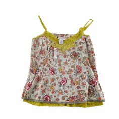 Charming Camisole Top With Floral Pattern And Lace Trim. Made From 100% Cotton With Nylon Lace Accents. Ideal For Casual Wear Or Layering. Spaghetti Straps Floral Print Lace Trim Detail 100% Cotton Body Nylon Lace Accents Lightweight Fabric Sleeveless Design Beige And Yellow Colors Size S Bust: 18 Inches, Length: 21 Inches Size: Womens S Condition: New Without Tags Soft Surroundings, Trim Detail, Lightweight Fabric, Floral Lace, Lace Trim, Camisole Top, Spaghetti Strap, Floral Pattern, Casual Wear