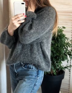 This soft sweater will warm you in the coldest days. Its weight is only 200g, and the heat is a whole ton.  Model size: S (85-75-96) Height - 168cm  Measurements of sweater: length ~ 68cm (26.77'') width ~ 59cm (23.23'') This gentle creation requires careful care, so you need to wash it with your hands in cold water. More options for winter hats and sweaters you can see in my store: https://www.etsy.com/shop/ClothingGeometry  You are welcome! Winter Mohair Sweater With Soft Knit, Mohair Turtleneck Sweater With Soft Knit, Winter Alpaca Soft Knit Sweater, Soft Knit Mohair Turtleneck Sweater, Cozy Mohair Sweater For Winter, Gray Mohair Sweater For Fall, Oversized Mohair Sweater With Soft Texture, Soft Mohair Sweater For Winter, Cozy Warm Gray Sweater