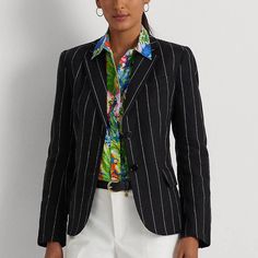 New Beautiful Lauren Taipa Blazer. New With Tags. Original Price $395.00 Linen Blazers Women, Womens Suit, Tailoring Details, Ralph Lauren Blazer, Ralph Lauren Women, Lauren By Ralph Lauren, Mein Style, Ralph Lauren Womens, Tweed Blazer