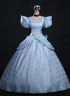 Women Cinderella Costume Brocade Printed Princess Cinderella Dress For Women     Condition: Brand New   Color: As Picture   Material: Brocade   Sleeve Length:Short Sleeves   Dresses Length:Floor-Length   Neckline: Square Collar   Includes: Dress     Notice: If your size is way off the standard size chart, Please choose custom-made .      amp;nbsp;                amp;nbsp; Princess Dress Fantasy, Princess Cinderella Dress, Cosplay Disney, Cinderella Cosplay, Star Wars Padme, Disney Costume, Disney Dress Up, Carnival Dress, Cinderella Dress