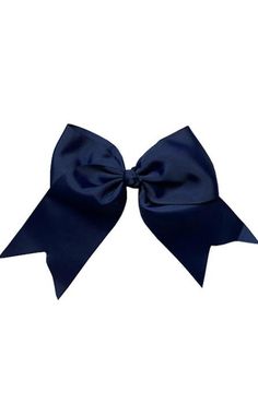 Navy Blue Outfit, Navy Hair, Blue Hair Accessories, Navy Blue Flowers, Cheer Outfits, Bow Hairstyle, Blue Accessories, Silk Hair