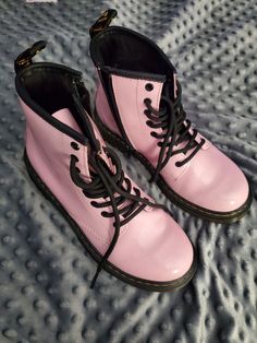 Dr Martens Pink girls boots- waterproof Casual Pink Boots For Rainy Weather, Cute Waterproof Boots With Round Toe, Pink Waterproof Spring Boots, Trendy Pink Waterproof Rain Boots, Casual Pink High-top Combat Boots, Pink Rain Boots For Outdoor, Pink Boots For Rainy Spring Weather, Pink Weatherproof Round Toe Rain Boots, Pink High-top Combat Boots For Winter