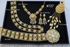 Gold color metal plating jewelry sets. great for traditional Thai/ Khmer/ Laos costumes. Care instructions: keep in zip lock bag. Note:  -Due to the difference between different monitor, the picture will not reflect the actual color of the item. We guarantee the style is the same as shown in the pictures. Thank you for your interest and wish you enjoyed Shopping :)  Sawasdee (-/l\-) Khmer Wedding Jewelry, Gold Bohemian Jewelry Sets For Wedding, Bohemian Gold Jewelry Sets For Wedding, Ornate Handmade Wedding Jewelry Sets, Traditional Metal Jewelry Sets For Wedding, Handmade Traditional Jewelry Sets For Formal Occasions, Traditional Handmade Jewelry Sets For Formal Occasions, Traditional Handmade Gold Sets, Bohemian Gold Sets For Festivals