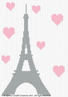 the eiffel tower is made up of hearts