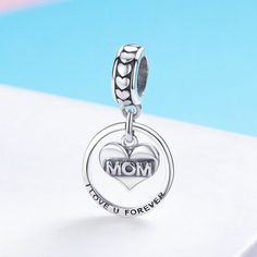 Mom Charm, Mother Charm 925 Sterling Silver Dangle Charm, Fits European Pandora Charm Bracelet & Necklace, DIY Mom Necklace Mother Gift Love Item specifics    Fine or Fashion: Fashion    Item Type: Beads    Model Number: SCC649    Item Shape: Round Shape    Material: Crystal    Material: 925 Sterling Silver    Occasion: Wedding, Engagement, Anniversary------------------------------------Shipping : 15 - 35 business daysShipping to United States via ePacketProcessing Time : 1 - 5 days--------- Friends Bridal, Diy Jewelry Gifts, Mom Diy, Pandora Bracelet Charms, Pandora Charm, Mom Necklace, Dangle Charms, Pandora Bracelet, Charm Gift