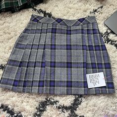 Asos Size Us 4, Plaid Mini Skirt. Pleated On One Side In The Front The Back Is Straight. Never Worn Still Has The Tag On!!! Casual Purple Mini Skirt For Fall, Purple Pleated Skirt-style Skort, Pleated Purple Skort, Casual Purple Pleated Mini Skirt, Purple Fitted Mini Skirt For School, Purple Mini Skirt For Fall, Purple Pleated Skort, Purple Pleated Mini Skirt For School, Trendy Purple Skirt For Fall