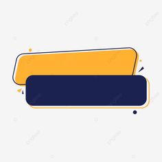 two yellow and blue rectangular banners with dots on them, cartoon, banner png and psd