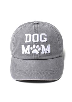 Dog Mom Cap Vintage Baseball Cap For Baseball Season, Gray Baseball Cap For Baseball Season Streetwear, Gray Baseball Cap For Streetwear And Baseball Season, Gray Baseball Cap For Streetwear During Baseball Season, Gray Snapback Baseball Cap For Baseball Season, Gray Snapback Hat For Baseball Season With Curved Bill, Gray Curved Bill Snapback Hat For Baseball Season, Baseball Season Cotton Snapback Hat With Letter Print, Cotton Snapback Hat With Letter Print For Baseball Season