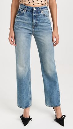 Fast Free Shipping & Free Returns on Reformation Abby High Rise Straight Jeans at Shopbop. Shop new arrivals from Reformation at Shopbop.com Denim Workwear Pants With Zip Fly, Classic Full Length Flare Jeans For Spring, Medium Wash Straight Bottoms For Fall, Straight Bottoms In Medium Wash For Fall, High Rise Washed Flare Jeans For Everyday, High Rise Washed Everyday Jeans, Everyday High Rise Washed Flare Jeans, High Rise Washed Jeans For Everyday, Mid-rise Washed Jeans For Fall