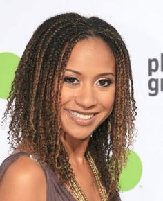 Tracie Thoms:  Style-Baby Curl Twists Silky Dreads, Spring Twists Crochet, Twists Crochet, Pixie Braids, Baby Curls, Short Box Braids, Spring Twists, Natural Hair Twists, Twist Braid Hairstyles