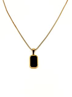 Stainless steel, black rectangle pendant necklace. A stylish choker that gives an elegant touch to your outfits. Suitable for every occasion. Matches all colours, and can be worn all year round. Pendant height: 1.5cm Not water resistant  Avoid contact with perfume, heat, soaps Free delivery to UK customers Modern Rectangular Necklace, Modern Rectangular Stainless Steel Jewelry, Modern Necklaces With Rectangular Pendant And Adjustable Chain, Trendy Jewelry With Adjustable Rectangular Chain, Trendy Rectangular Jewelry With Adjustable Chain, Modern Necklace With Adjustable Chain And Rectangular Pendant, Modern Necklace With Rectangular Pendant And Adjustable Chain, Elegant Black Jewelry With Rectangular Links, Modern Everyday Necklace