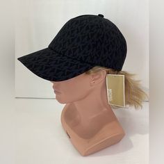 Michael Kors Woman’s Signature Baseball Cap Hat 100% Cotton Adjustable Brand New. Check Pictures Carefully. Sell As Is. C-E Black Snapback Hat For Travel, Black Baseball Cap For Travel, Black Visor Hat For Travel, Black Travel Visor Hat, Black Travel Cap, Hat Print, Mk Logo, S Signature, Michael Kors Accessories