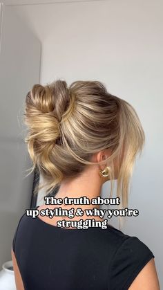 Emma Chen | My apprenticeship I swear I only learnt how to do a French roll as my “up-styling module” at college. When I was in salon any time a... | Instagram Classy Updo Hairstyles, Classy Updo, Over Thinking, Hair Tricks, French Roll, Updo Hairstyles, Flip Phones, Online Tutorials, Hair Tutorials