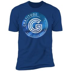 "Men's (or Unisex fit) Royal Blue T-shirt - Gratitude (Don't Leave Home Without It) We also have many similar designs and colors available in our store under the \"Motivation/Inspiration\" tab Next Level 3600 Tee 32 singles for extreme softness 4.3 oz, 100% combed ring-spun cotton jersey Tear-away label Fabric laundered for reduced shrinkage" Royal Blue T Shirt, Dont Leave, Don't Leave, Blue T Shirt, Mens Graphic Tee, Motivation Inspiration, Gratitude, Royal Blue, Spun Cotton