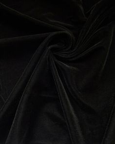 black velvet fabric with very thin folds